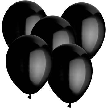 50 Luftballon-Standard- 30cm Schwarz