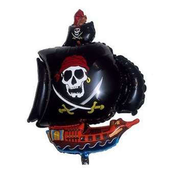 Folienballon  ca. 105cm x 80cm Piratenschiff