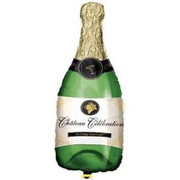 Folienballon Champagner Flasche