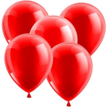 25 Luftballons 30cm Rot Perl