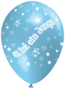 10 Latexballons "es ist ein Junge" Blau 30cm Durchmesser