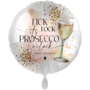 XXL Folienballon Rund Prosecco Birthday